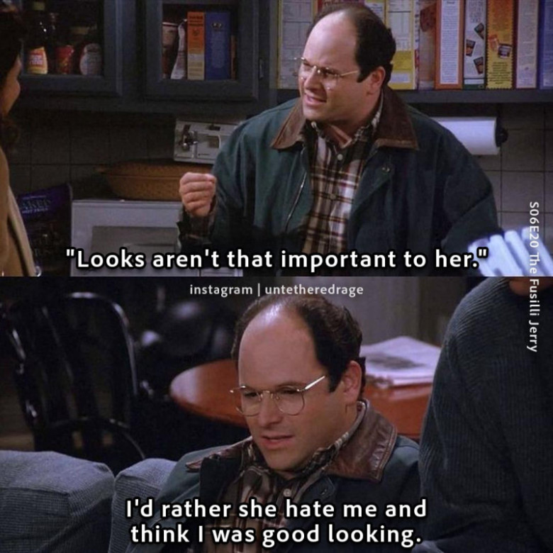 Looks aren't that important to her