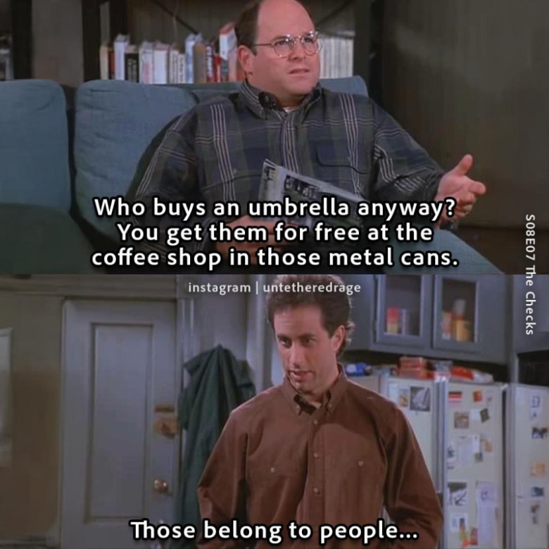 Who buys an umbrella anyway?