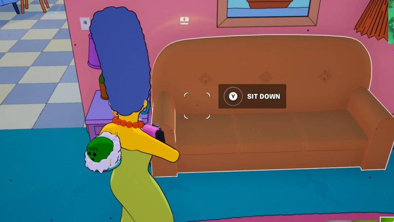 Sit on the Simpsons' couch