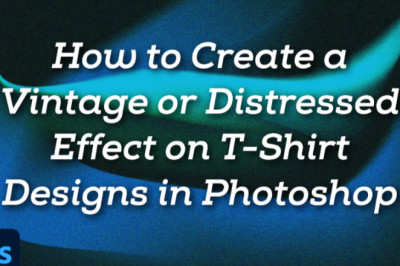 How to Create a Vintage or Distressed Effect on T-Shirt Designs in Photoshop
