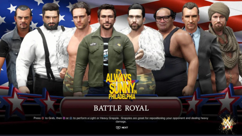 The Always Sunny Gang in WWE 2K24